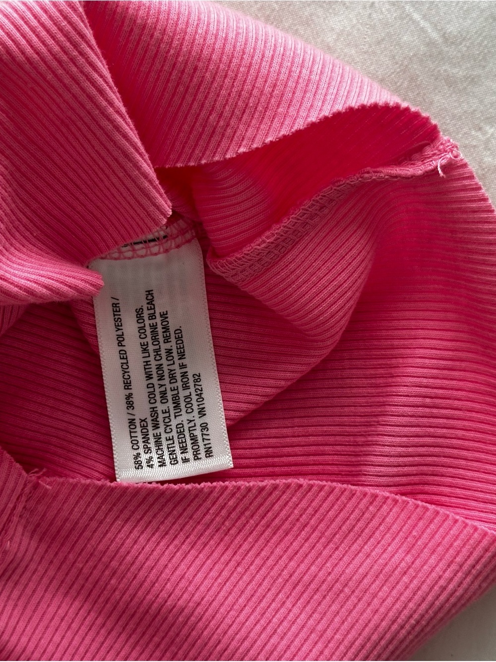 Wild Fable Pink Ribbed Racerback Cropped Tank - Picture 3 of 8
